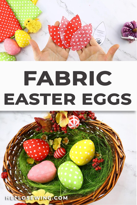 How to make fabric Easter eggs (VIDEO)