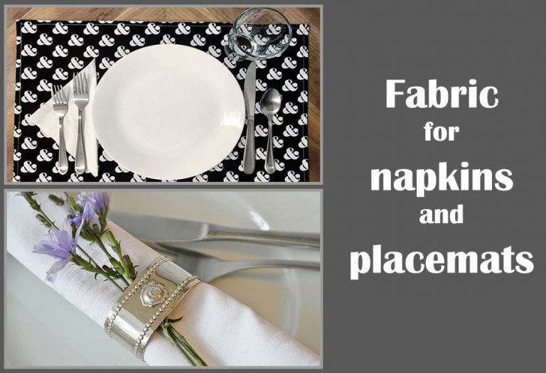 Best Fabric for Napkins and Placemats