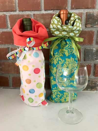 How to Make a Fabric Wine Bag