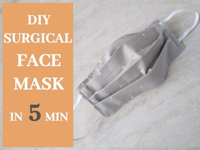 DIY Surgical Face Mask In 5 Minutes [Tutorial + VIDEO]