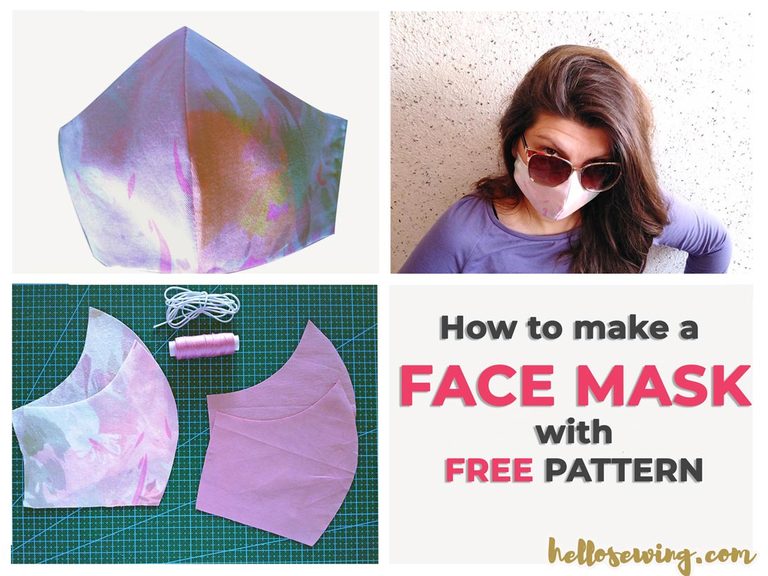 Face Mask Pattern (FREE) – How to Make DIY Mouth Mask
