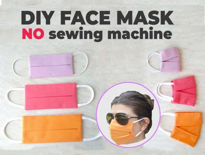 DIY face mask no sewing machine required