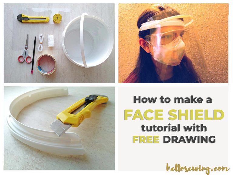 How to Make Plastic Face Shield with Household Materials