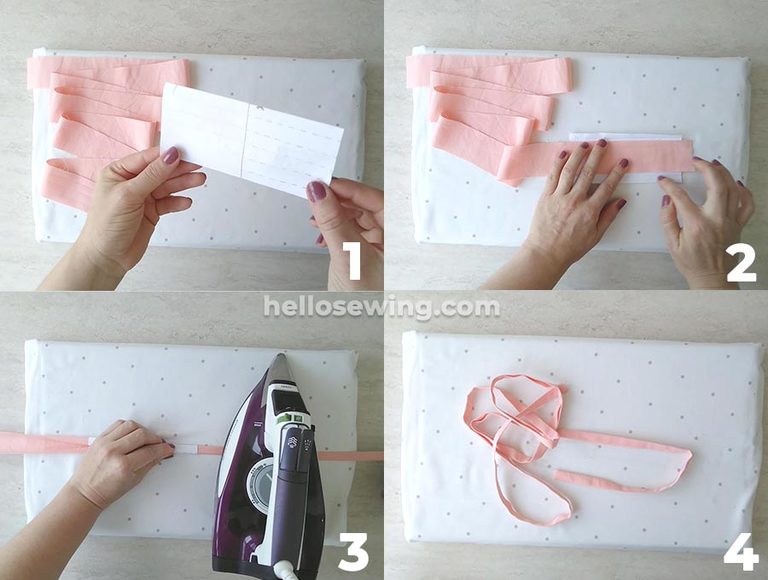 Easy Reusable DIY Face Shield With Cute Bow Headband ⋆ Hello Sewing