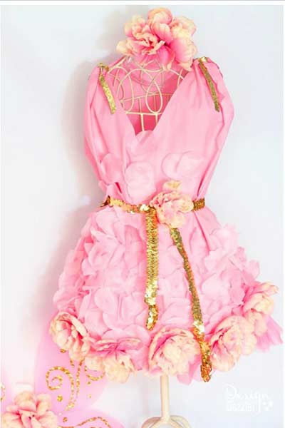 No-sew fairy costume out of pillowcase