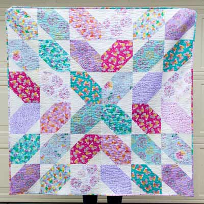 Fat Quarter Fancy Quilt Pattern using 9 Fat Quarters