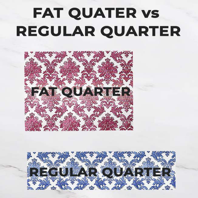 fat quarter vs regular quarter yard cut