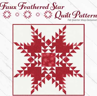 Faux Feathered Star Quilt Pattern