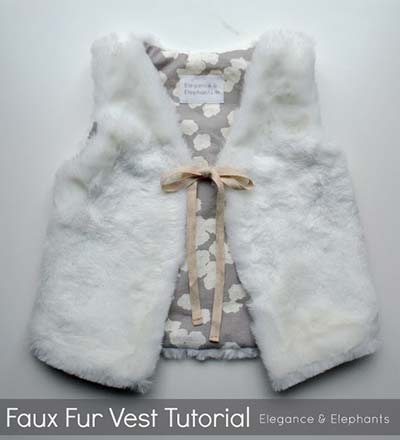 faux fur vest for girls
