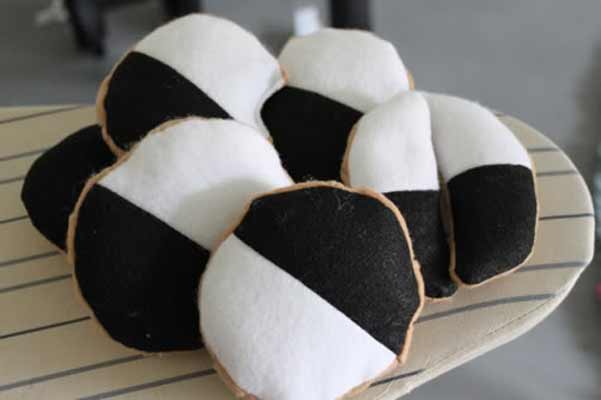 Felt Black & White Cookies