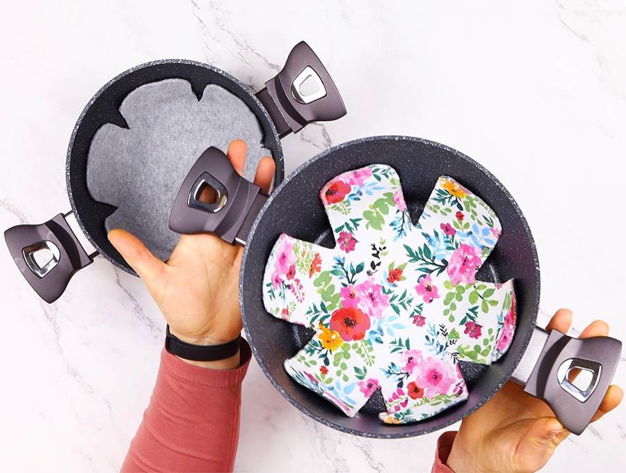 Felt Pot Pan Protectors for Stacking to Prevent Scratching Cookware  Accessory