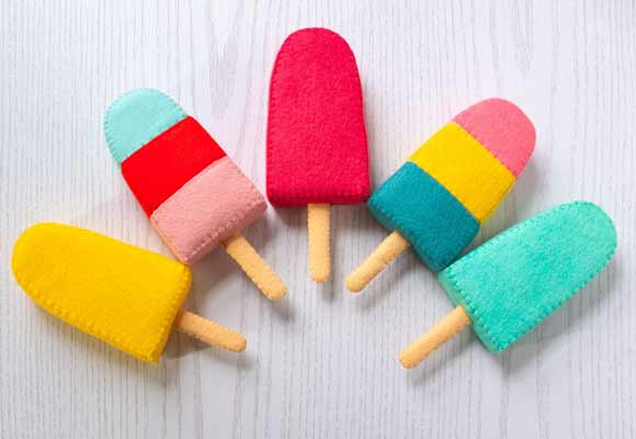 Felt Food: Popsicle