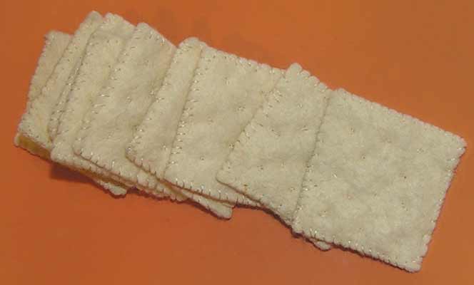 Felt Food Salty Crackers Tutorial