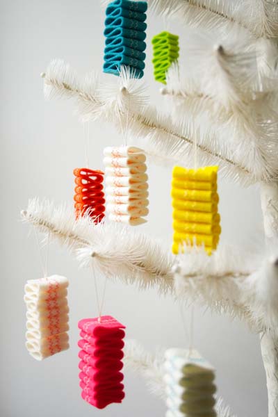 felt ribbon candy ornaments pattern