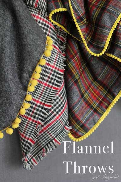 Easy peasy flannel throw blankets