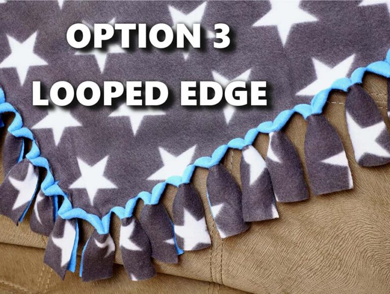 How To Make A No Sew Fleece Tie Blanket 4 Different Ways To Tie ⋆