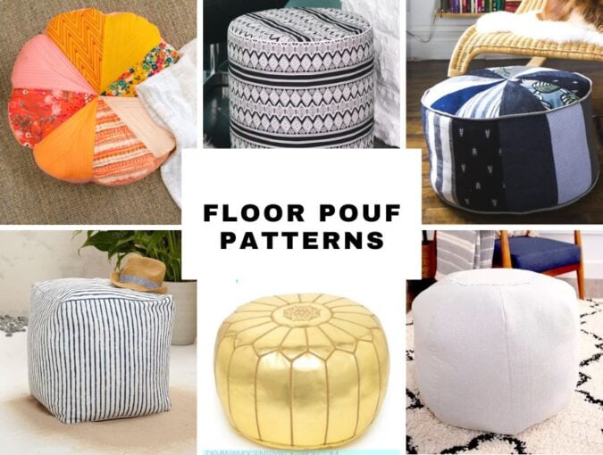 floor pouf patterns