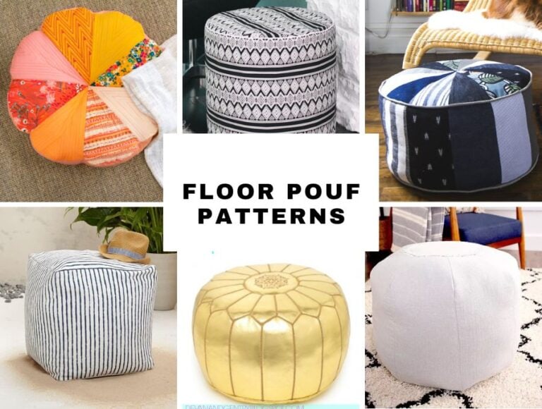 Floor pouf sewing patterns