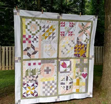 Flower bouquet quilt pattern