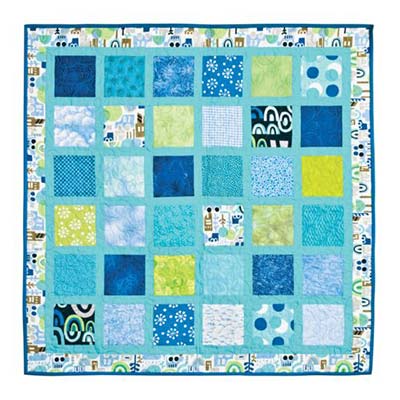 framed squares baby quilt