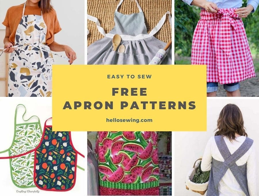 How to Make an Apron - Free Apron Pattern PDF Adult & Kids