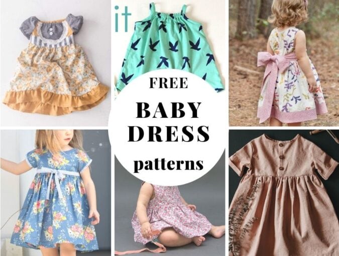 Simple baby dress 2025 pattern for beginners