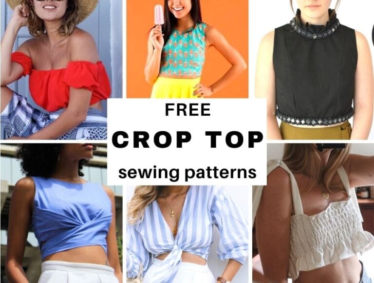 16 Free Crop Top Sewing Patterns for Women and Girls
