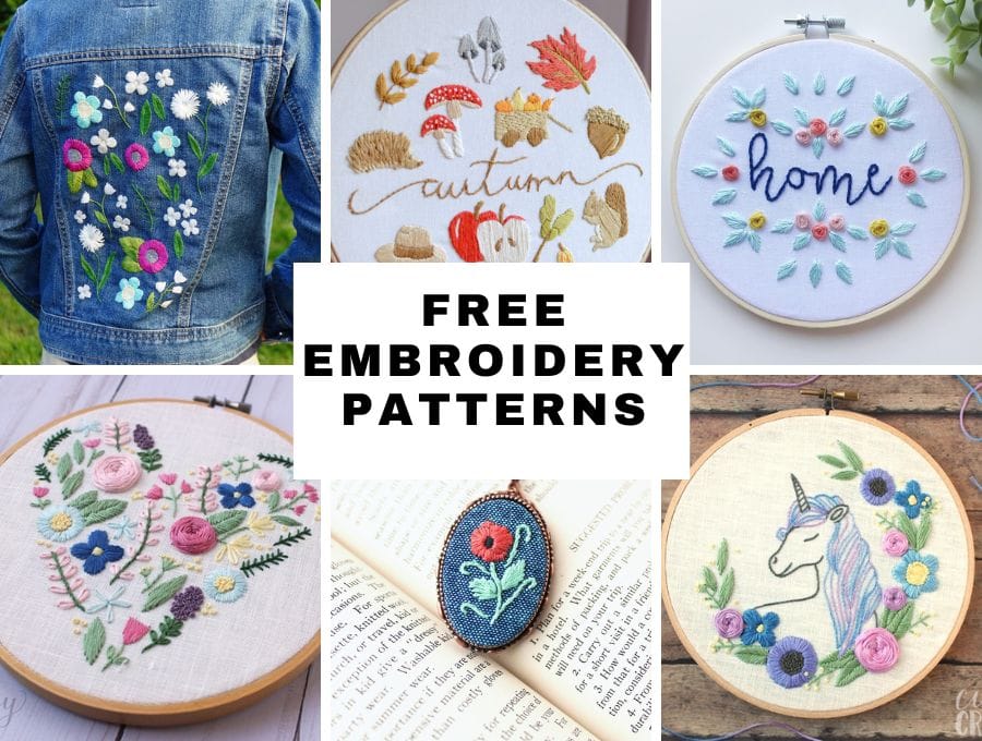 Wedding Embroidery Patterns - Free Printable Download