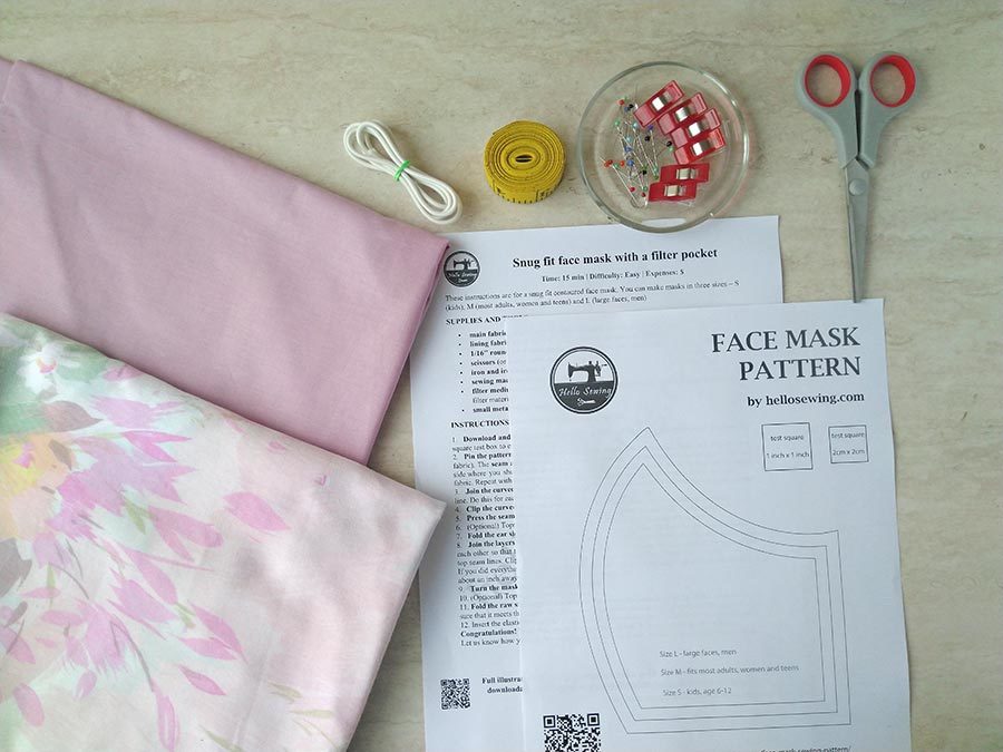 Download Face Mask Pattern Free How To Make Diy Mouth Mask