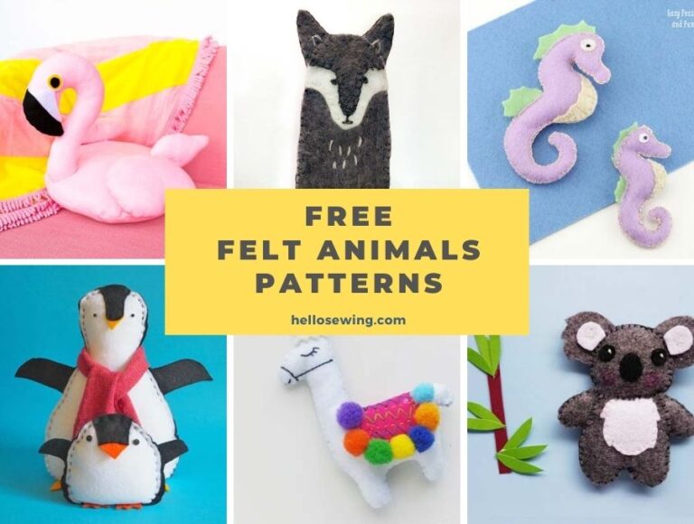 25+ Free Felt Animal Patterns – Easy and Cute Felt Animals