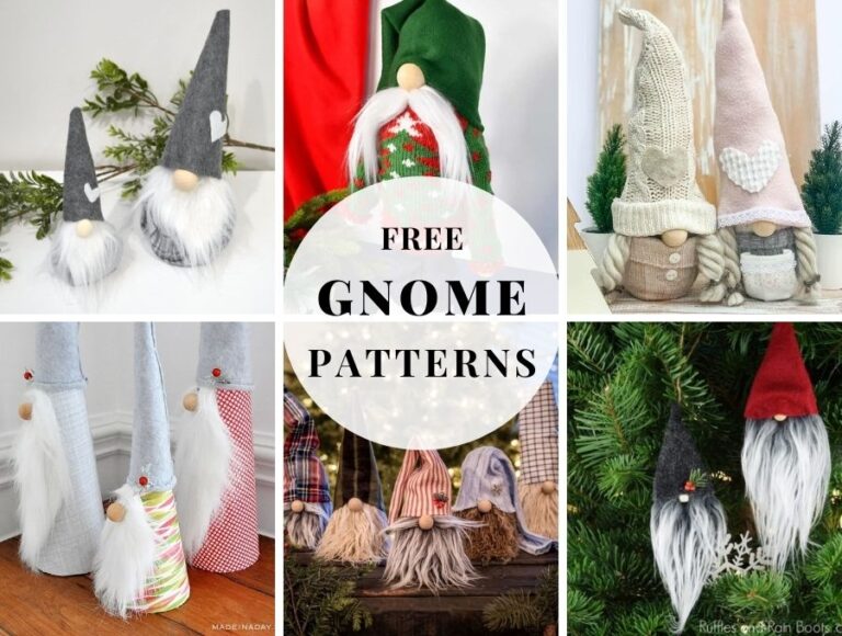 Free Gnome Patterns for Cute Christmas Gnomes