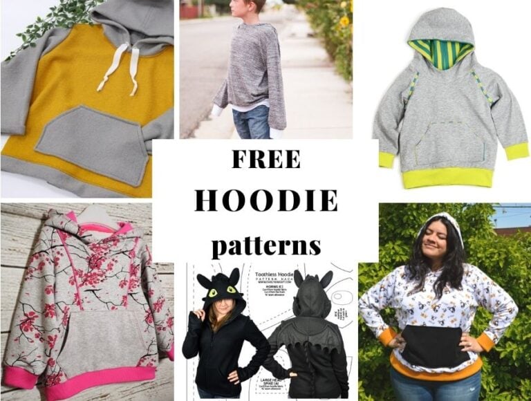 20+ Free Hoodie Sewing Patterns for Stylish Layering (Wear Anywhere and Everywhere)