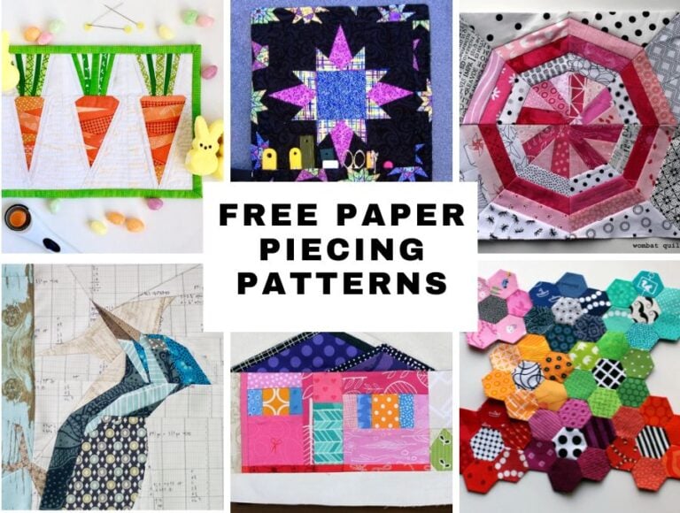 41+ Modern and Free Paper Piecing Patterns to Quilt Today