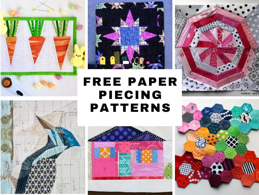 41+ Modern And Free Paper Piecing Patterns To Quilt Today ⋆ Hello Sewing