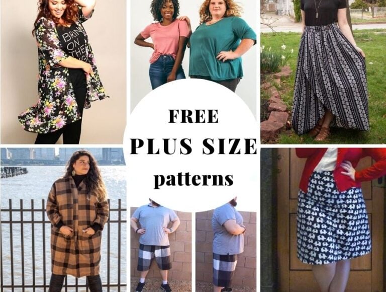 30+ Free Plus Size Sewing Patterns for Women and Men