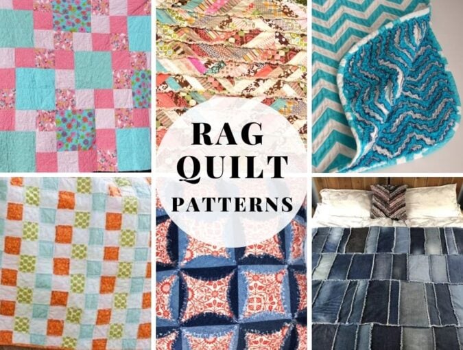 13+ Rag Quilt Patterns Beautiful, Easy And FREE ⋆ Hello Sewing