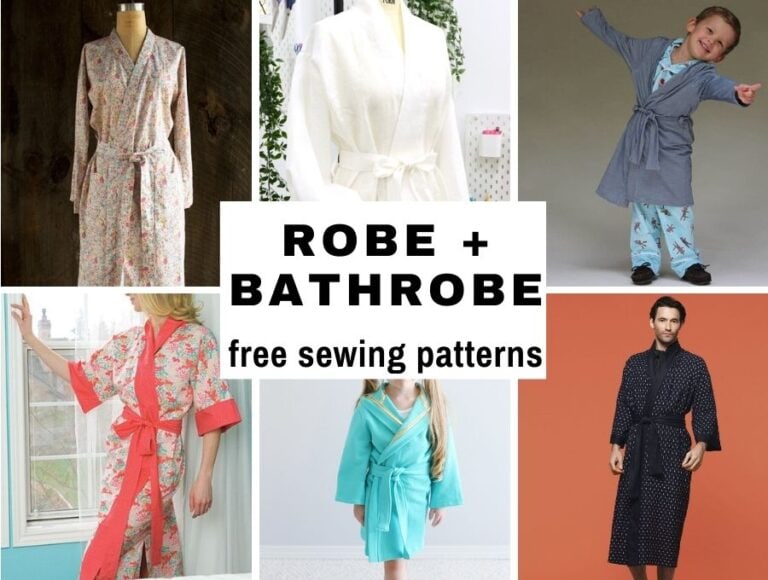 Free Robe Patterns and Tutorials // Dressing Gowns and Bathrobes