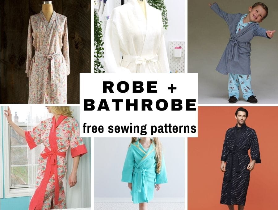 Free Robe Patterns And Tutorials // Dressing Gowns And Bathrobes ⋆ Hello Sewing