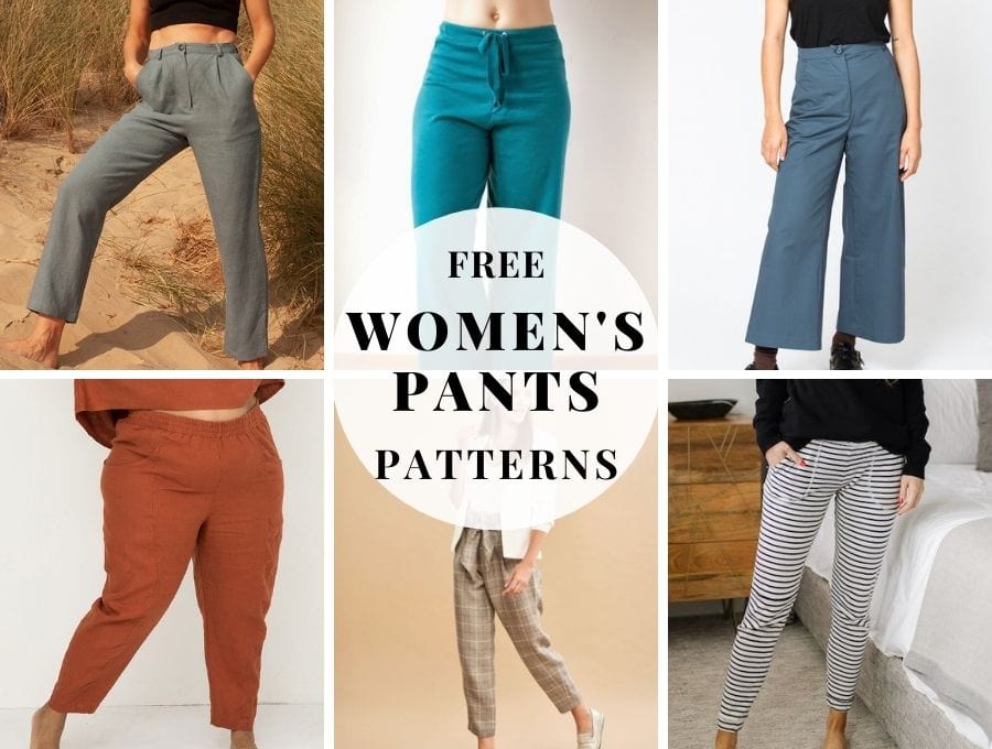 17+ Free Sewing Patterns For Women's Pants ⋆ Hello Sewing