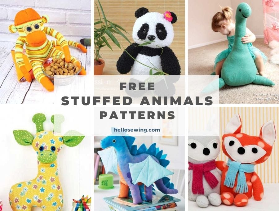 30+ Free Stuffed Animal Patterns The Best And CUTEST Plushies ⋆ Hello
