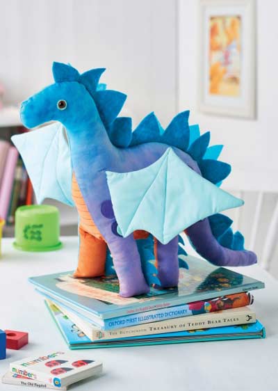 free stuffed dragon sewing pattern