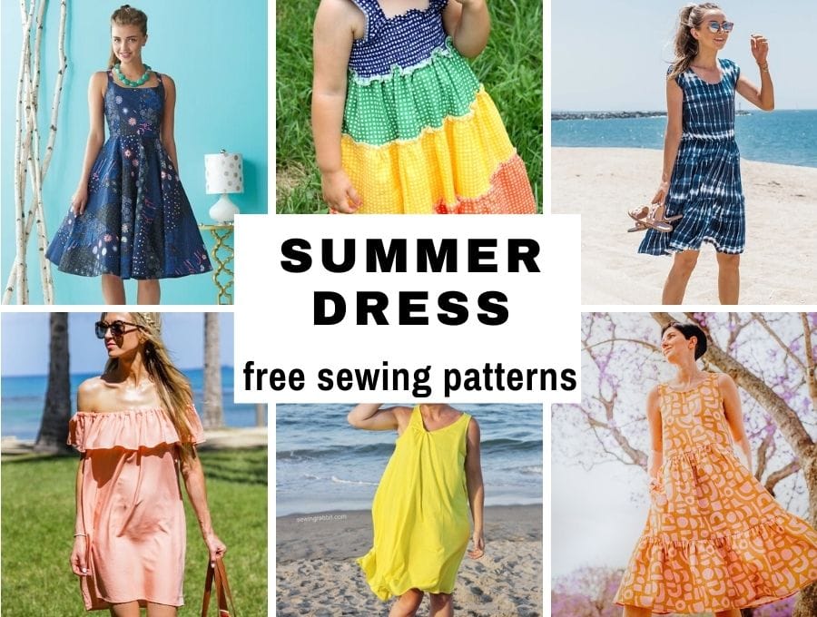 Shipley mental Above head and shoulder 23+ Free Summer Dress Patterns For Women And Kids ⋆ Hello Sewing