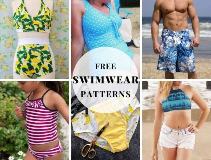 How to Sew a Swimsuit + Free Sewing Pattern