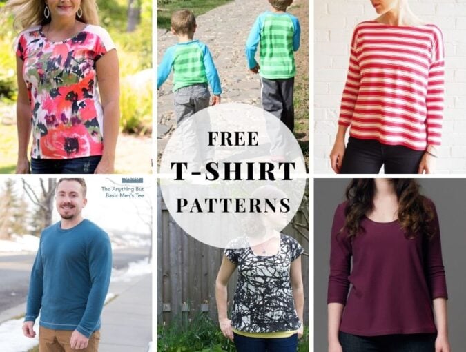 Free PDF sewing pattern: Men's basic round neck T-shirt – Tiana's