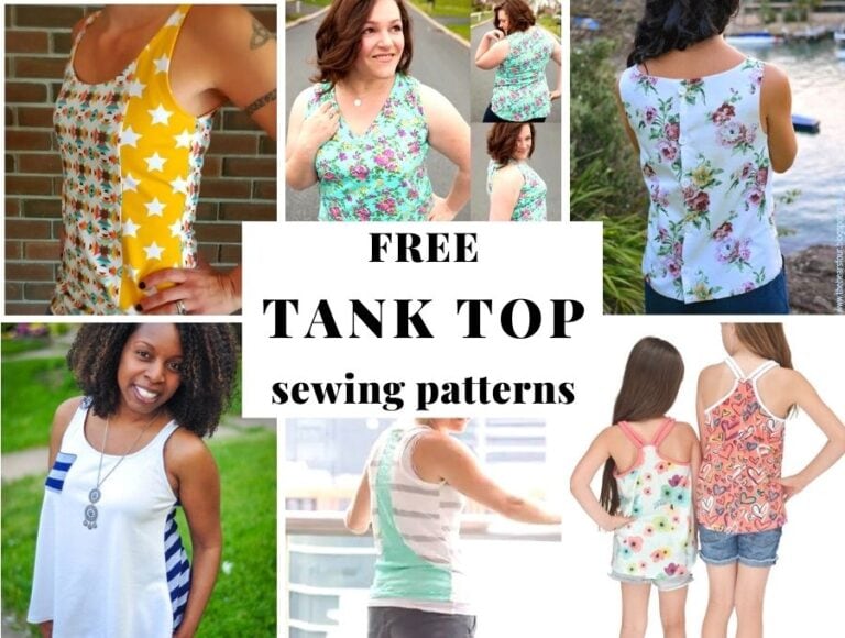 20+ Free Tank Top Sewing Patterns for Women and Kids