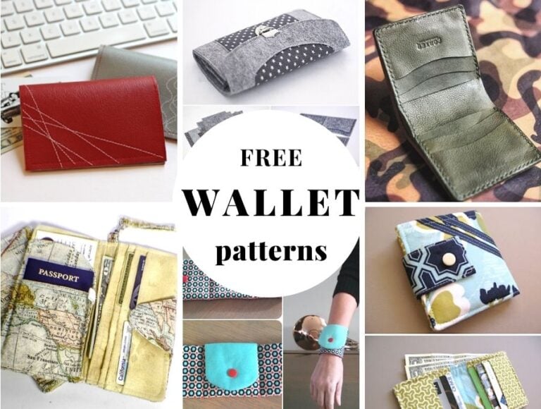 15+ Free Wallet Sewing Patterns to Sew for Men, Women and Kids