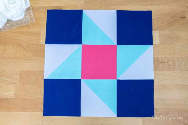 Friendship star quilt block