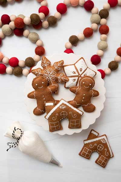 Felt Gingerbread Cookies