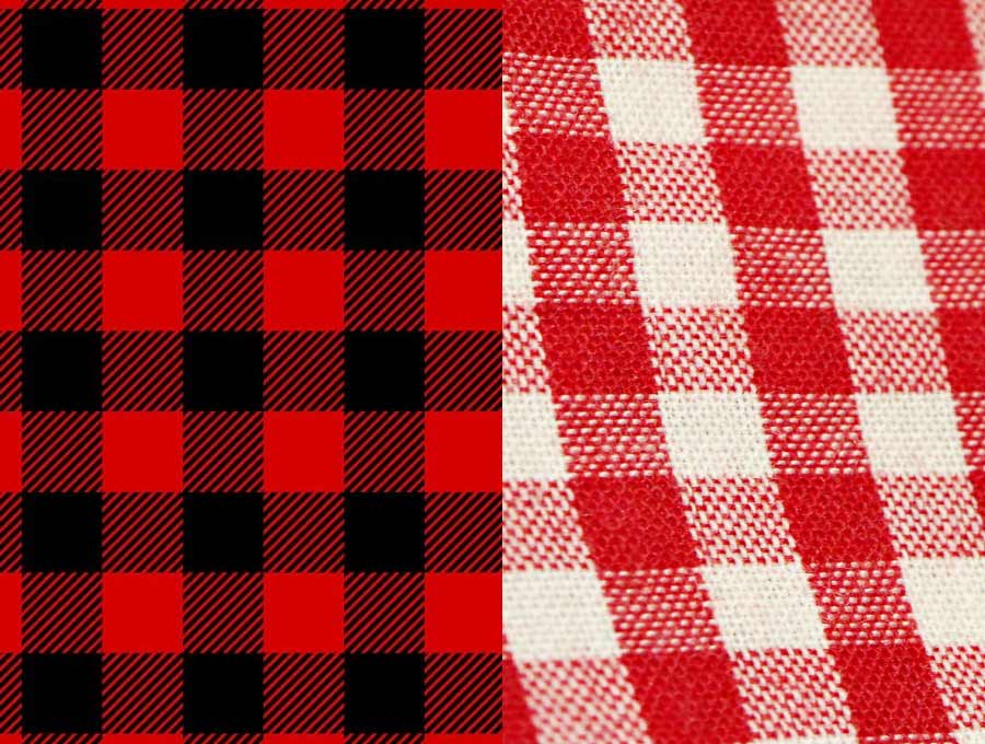 plaid vs gingham