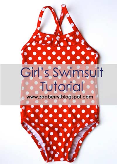 fre girls bathing suit pattern